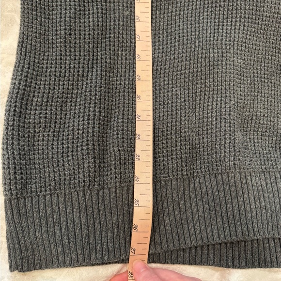 J. Crew Men's Gray Quarter-Zip Sweater 100% cotton - Picture 5 of 5